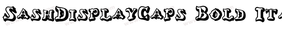 SashDisplayCaps Bold Italic字体转换